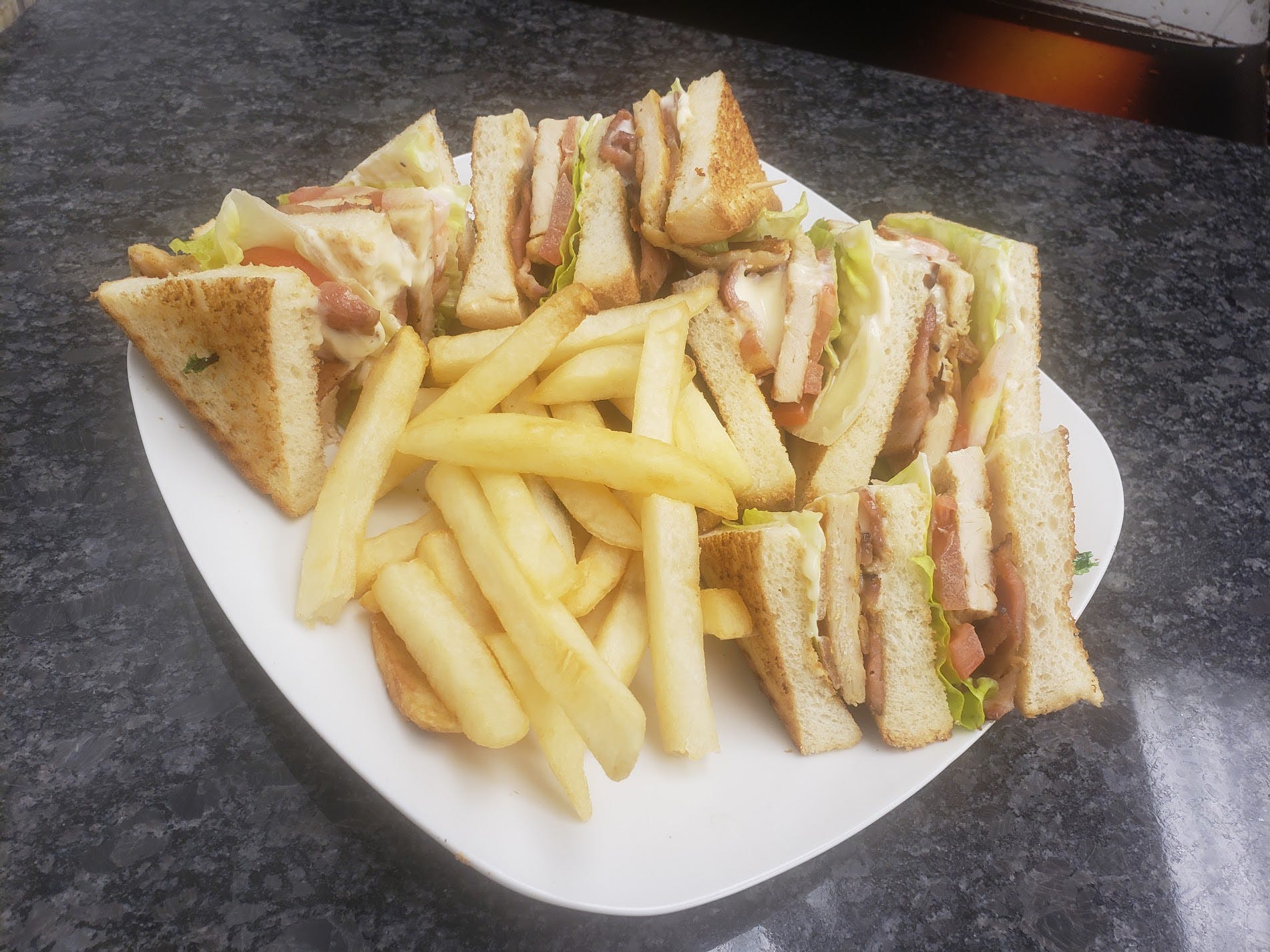 Order BLT Club Sandwich - Sandwich food online from Amigos Restaurant & Pizza store, Cheltenham on bringmethat.com
