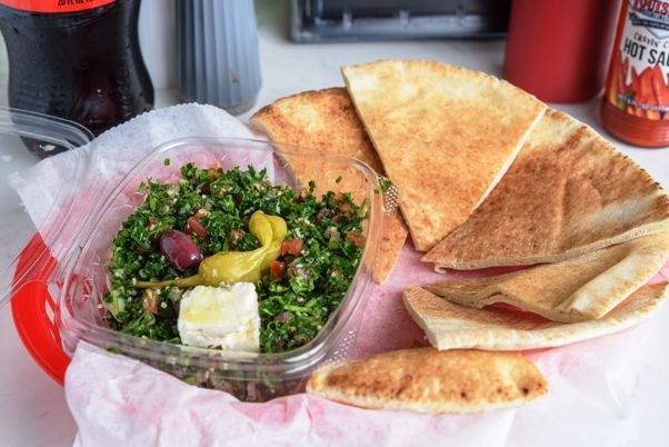 Order LG TABOULI SALAD food online from The Purple Onion store, Bessemer on bringmethat.com