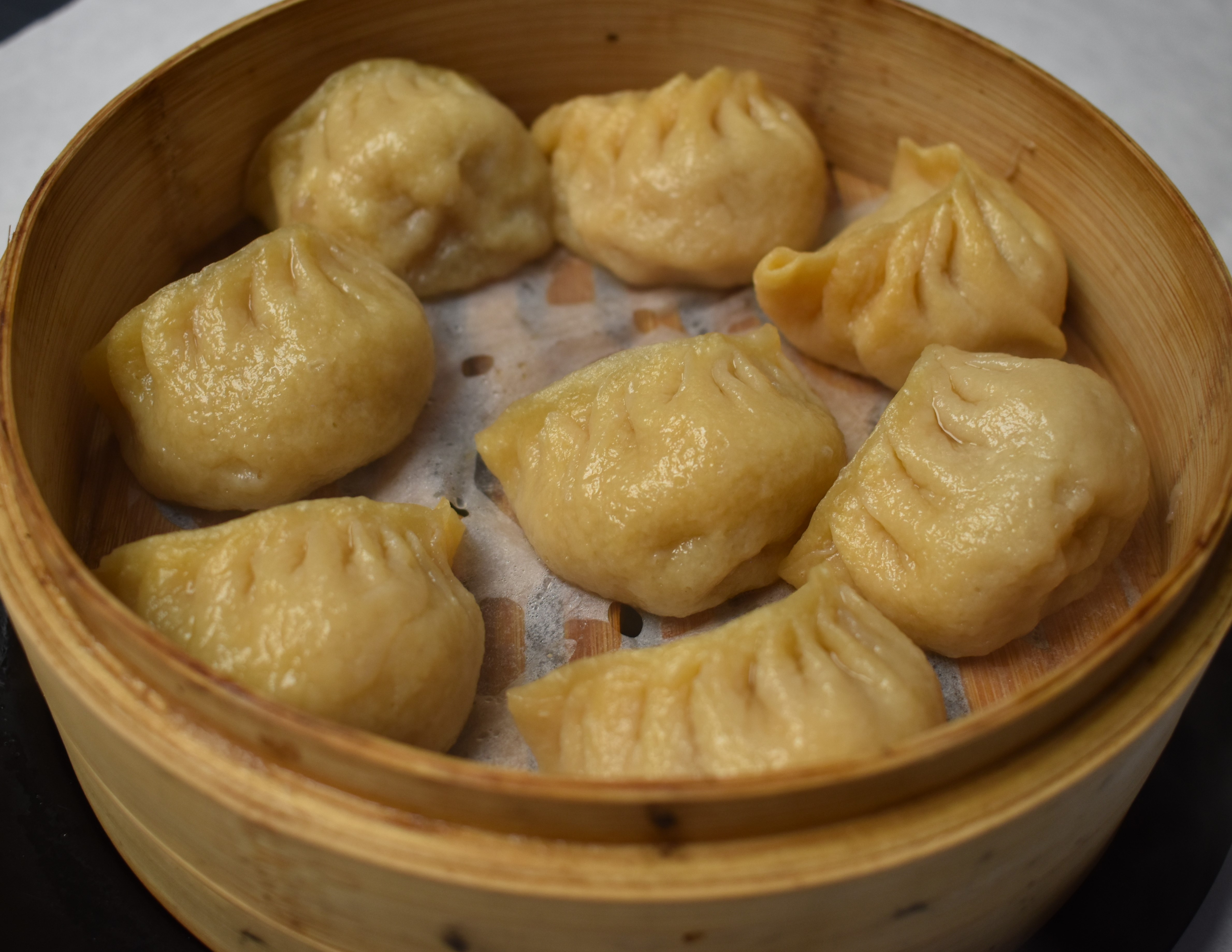 Order 5. Steamed Pork Dumplings food online from 456 New Shanghai Cuisine store, New York on bringmethat.com