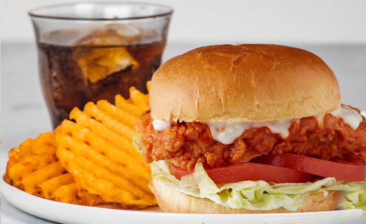 Order Buffalo Chicken Sandwich Meal food online from Saucy Tenders store, State College on bringmethat.com