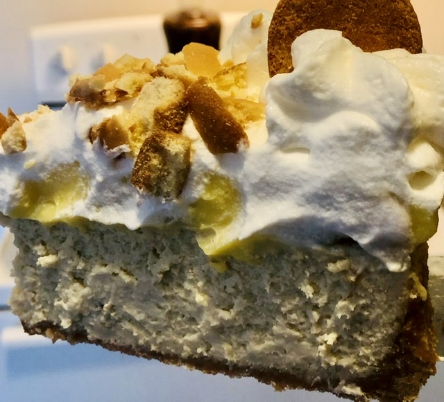 Order Banana Pudding Cheesecake Slice food online from Dadia Cheesecakes store, Augusta on bringmethat.com