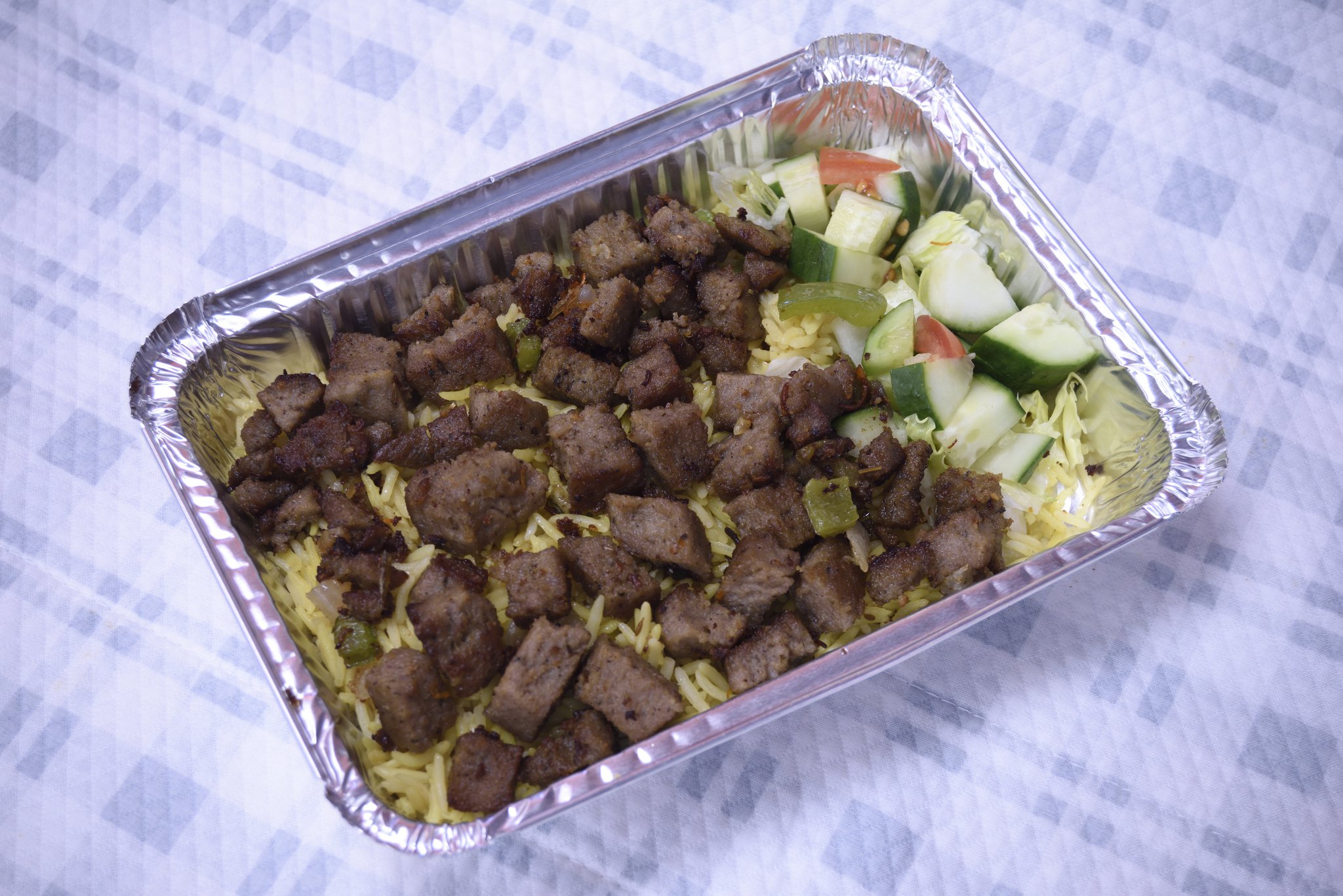 Order 5. Lamb over Rice food online from Bucks Gyro Food Truck store, Warminster on bringmethat.com