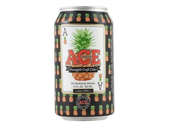Order Ace Pineapple Cider - 12oz Can food online from Jacob's Liquor store, Sachse on bringmethat.com