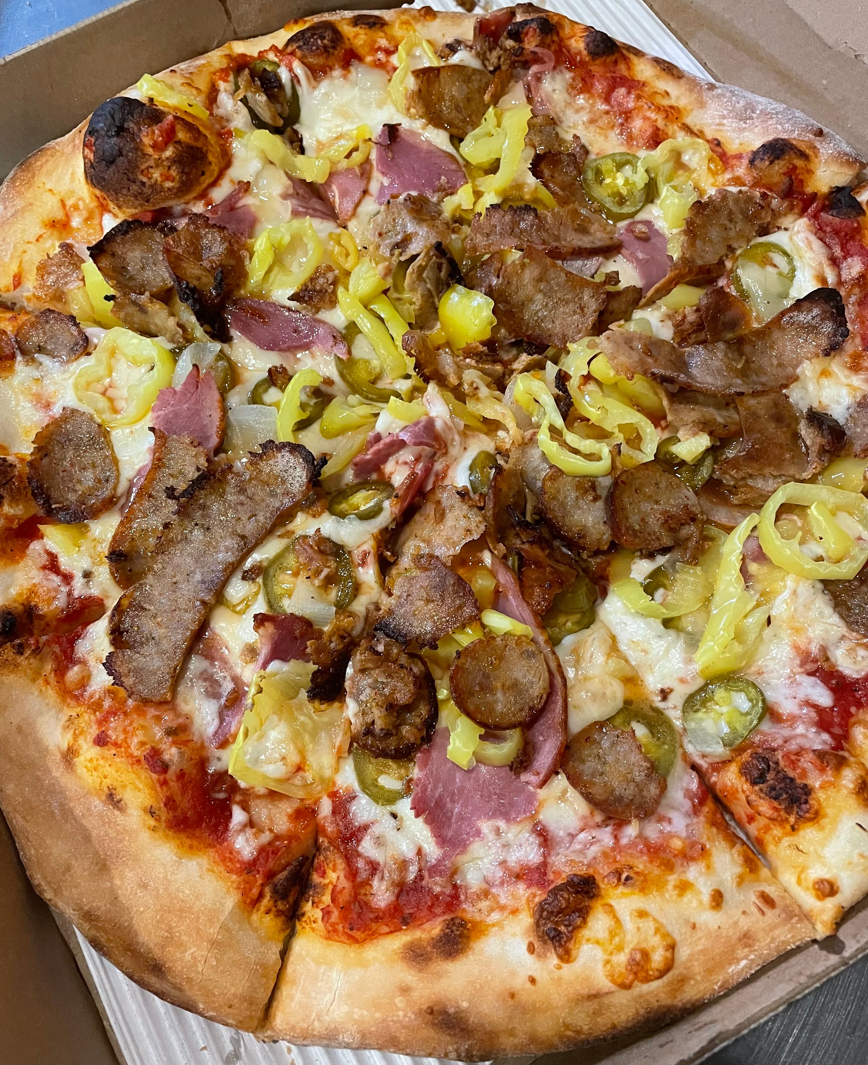 Order Hot & Spicy Pizza - Personal 10" food online from Brooklyn Pizza & Pasta store, Cincinnati on bringmethat.com