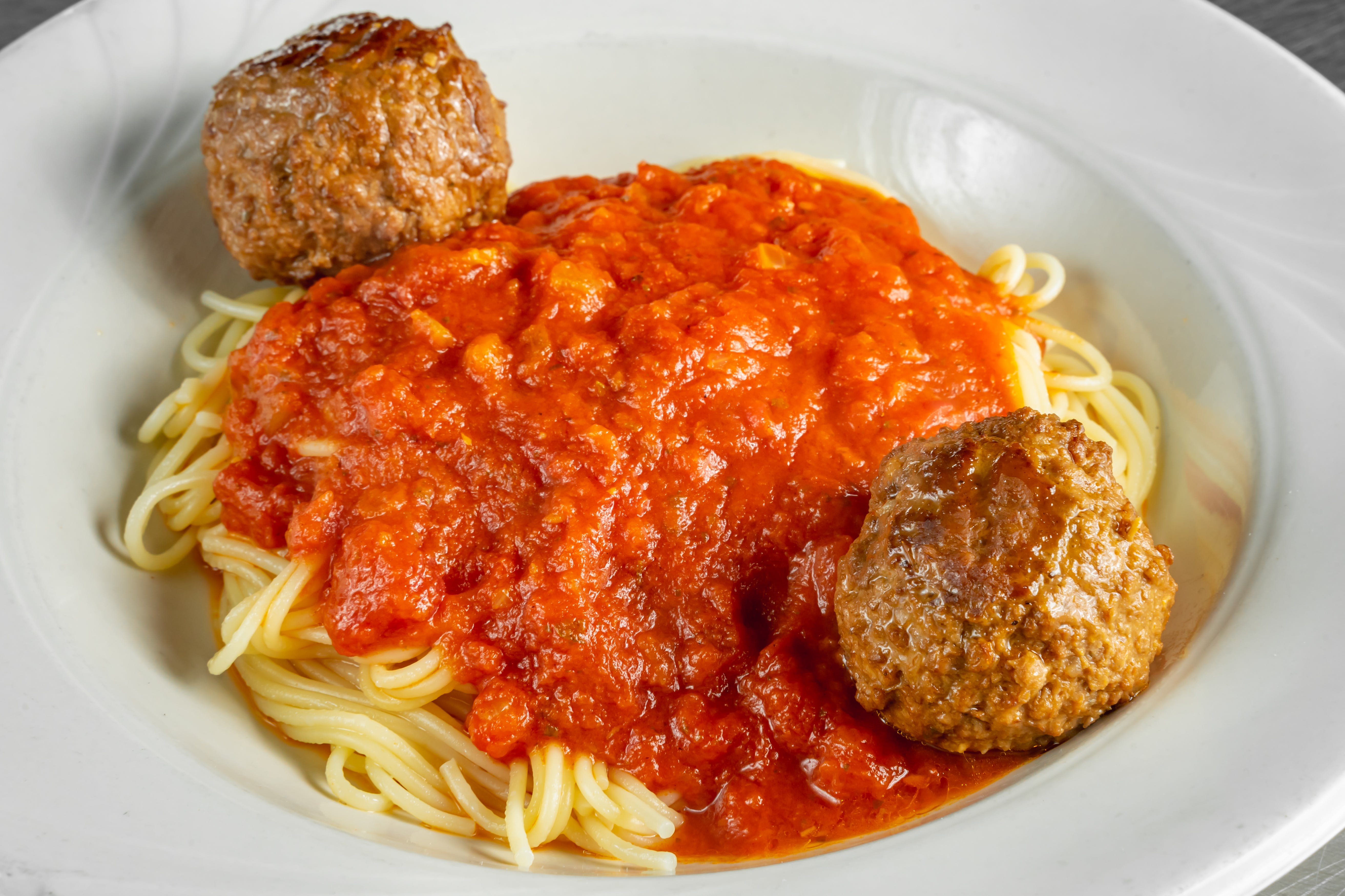Order Spaghetti with Meatballs - Pasta food online from Joe's Pizza Pasta & Subs store, Justin on bringmethat.com