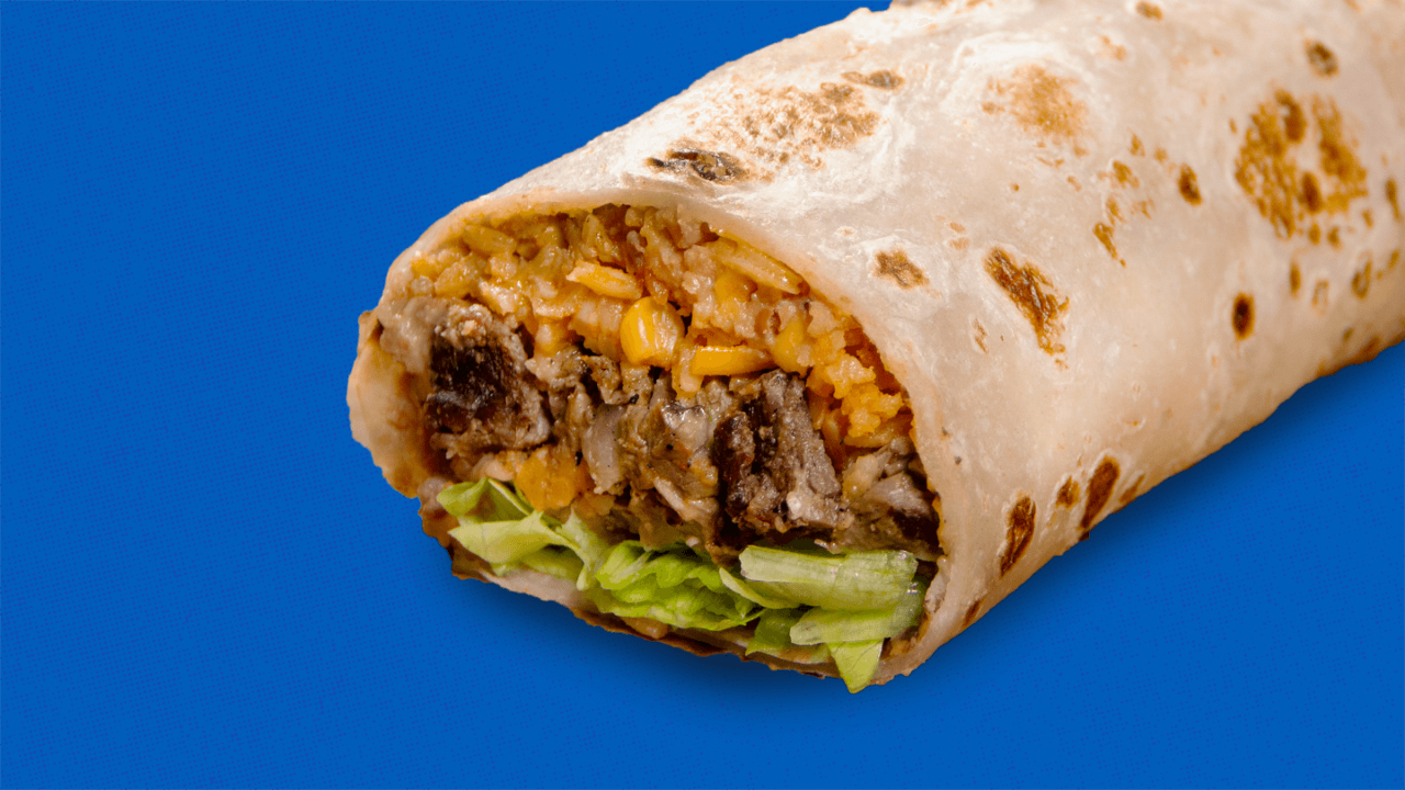 Order Sirloin Burrito food online from Taco Palenque - North 10th store, Mcallen on bringmethat.com