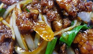 Order L- Mongolian Beef food online from Royal Stix Restaurant store, Fayetteville on bringmethat.com