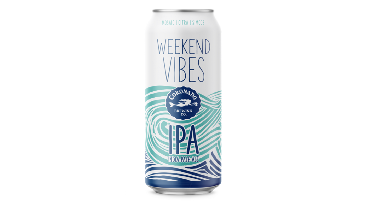 Order Coronado Weekend Vibes IPA 6x 16oz Cans food online from Orcutt Liquor & Deli store, Orcutt on bringmethat.com