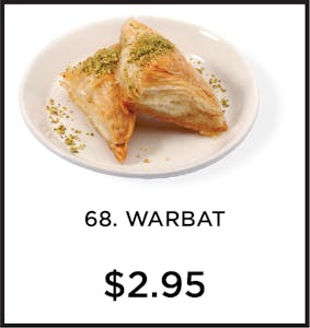 Order 68. Warbat (each) food online from Mystic Grill store, La Mesa on bringmethat.com