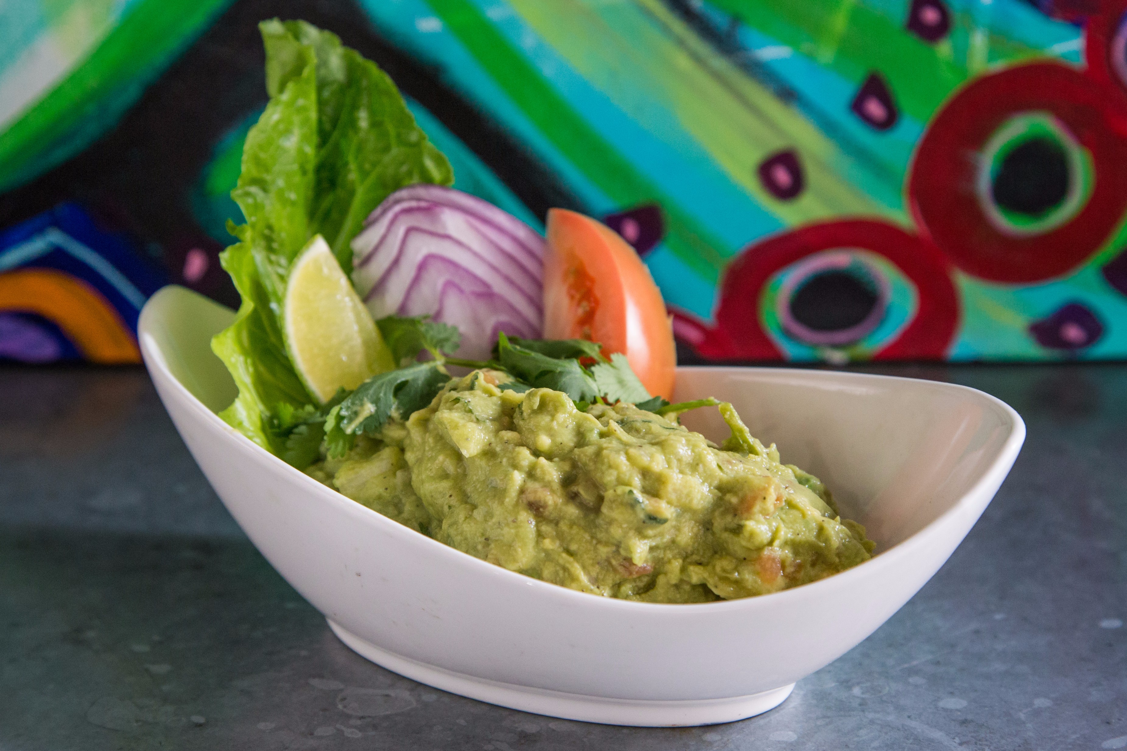 Order 80a. Guacamole food online from Al horno lean mexican kitchen catering store, New York on bringmethat.com