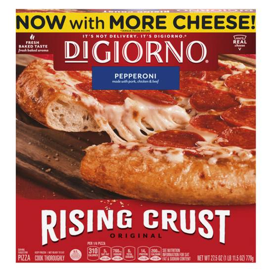 Order DiGiorno Frozen Rising Crust Pepperoni Pizza 12in 27.5oz food online from Everyday Needs by Gopuff store, Clovis on bringmethat.com