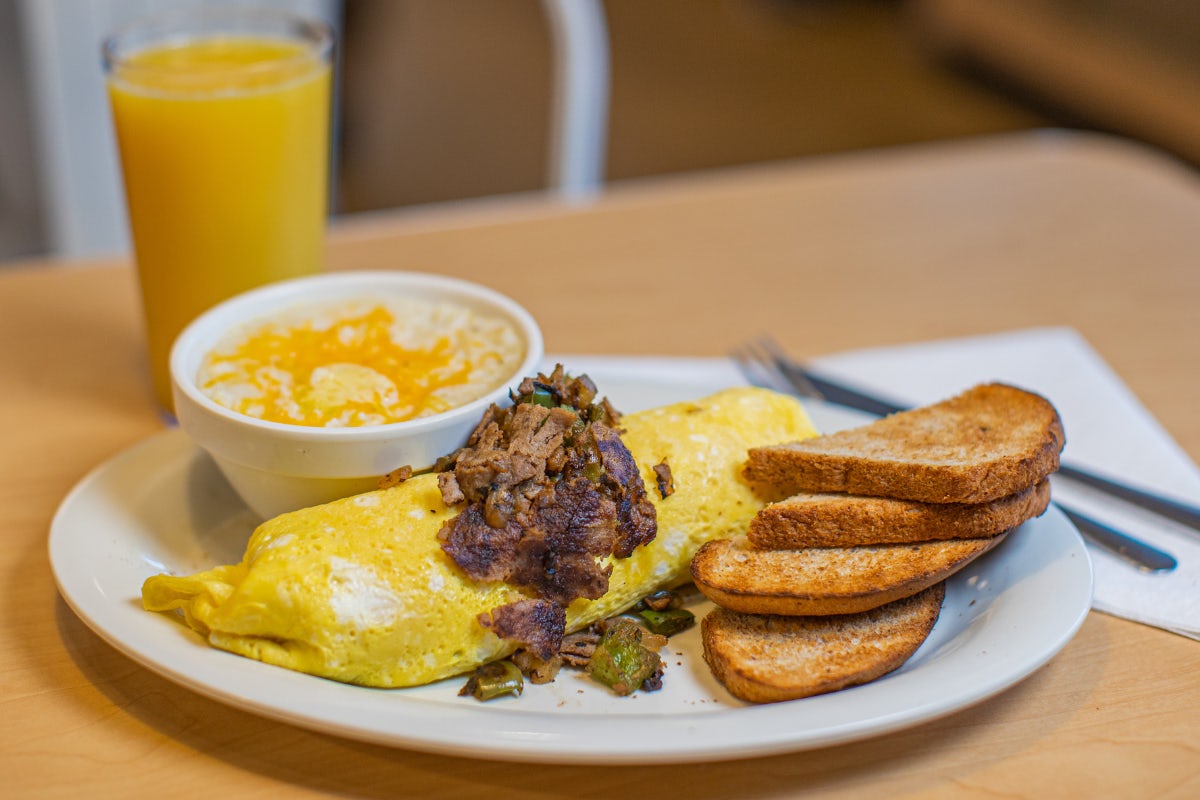Order Philly Cheese Steak Omelet food online from Eggs Up Grill- Devine St store, Columbia on bringmethat.com