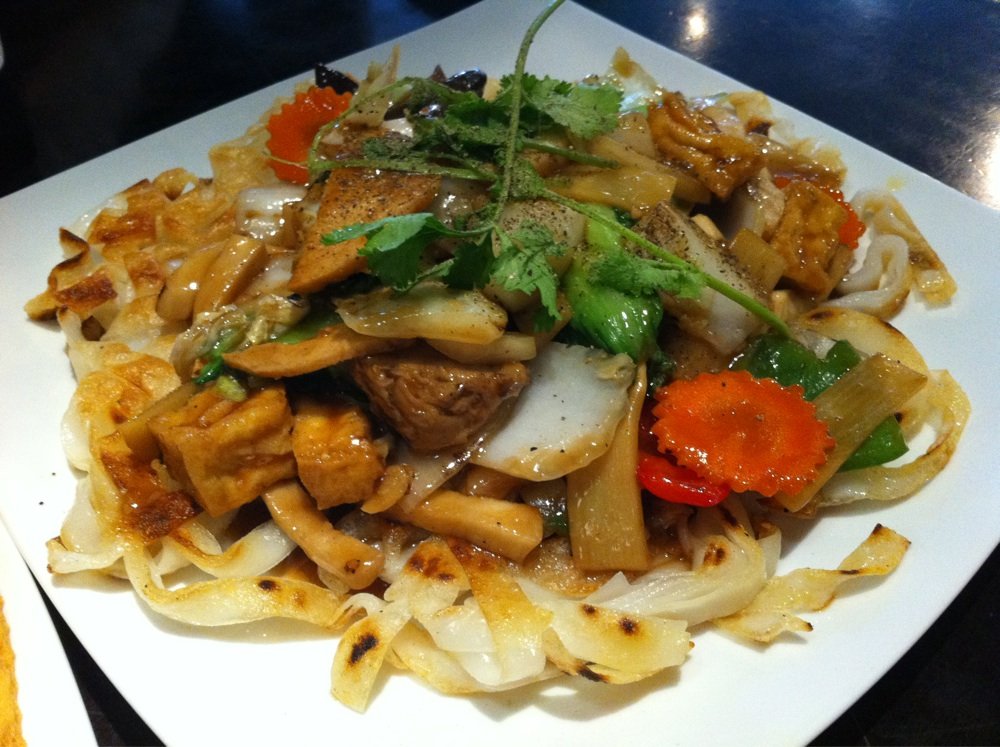 Order N10. Pan Fried Rice Noodles/ Pho Ap Chao food online from Max Saigon store, Chandler on bringmethat.com