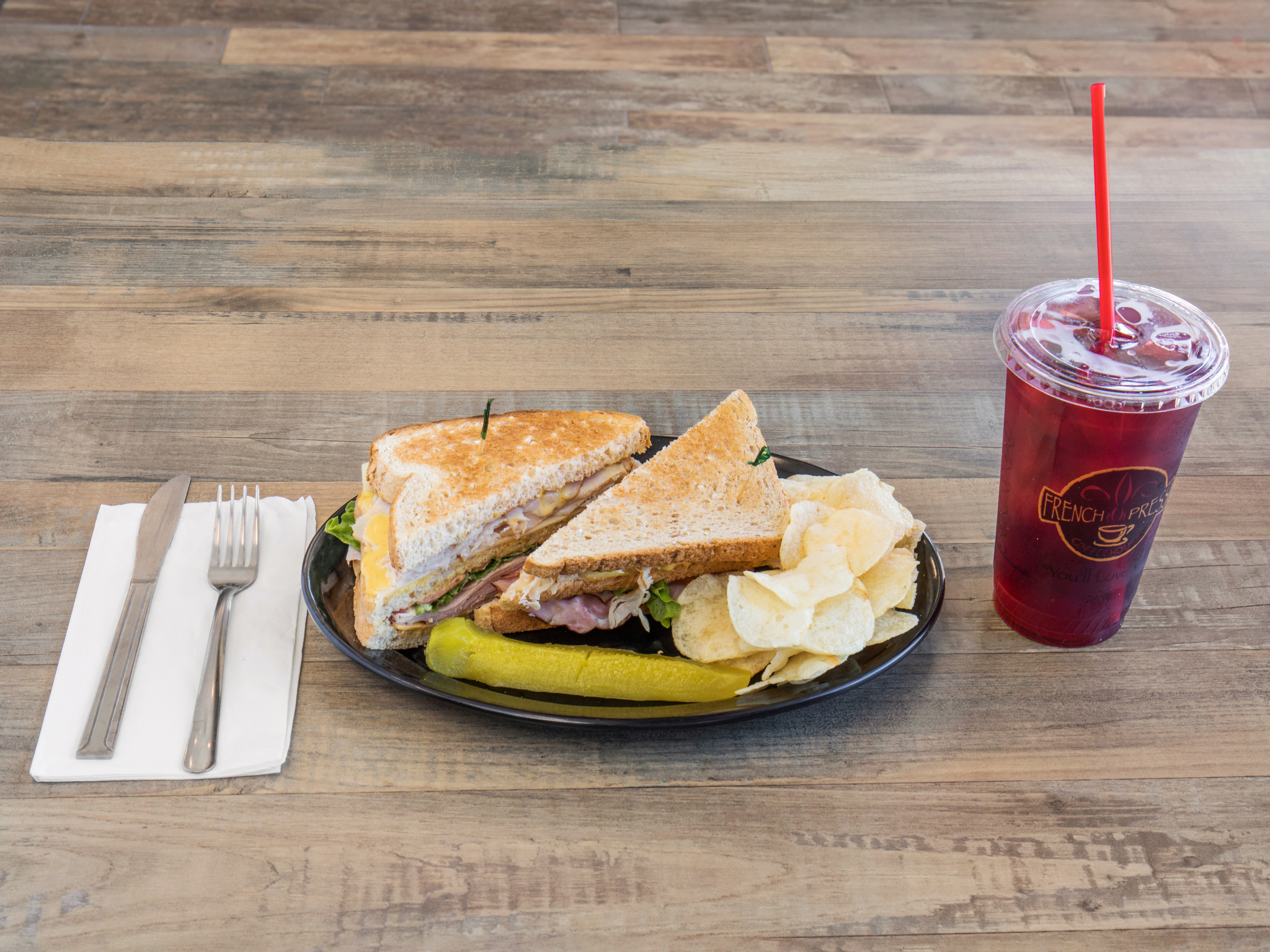 Order The Club Sandwich food online from French Press Coffee House store, Houston on bringmethat.com