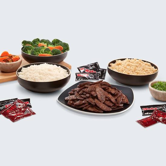 Order Plantspired Steak Family Meal  food online from Waba Grill store, Baldwin Park on bringmethat.com