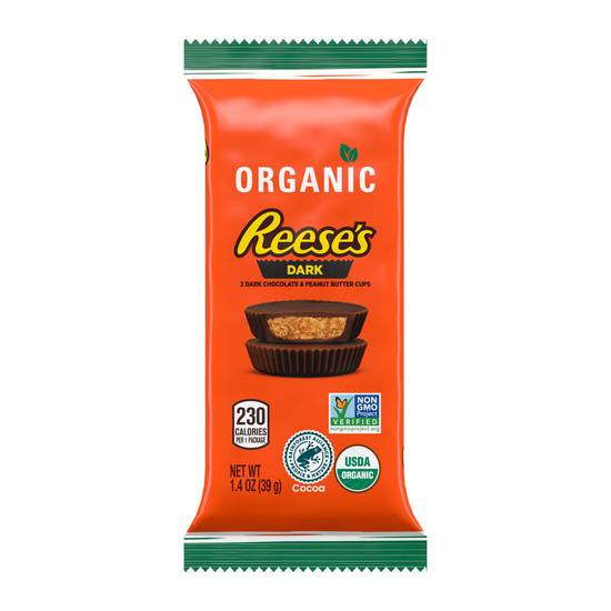 Order Reese's Organic Dark Chocolate & Peanut Butter Cups, 1.4 OZ food online from CVS store, SAN ANTONIO on bringmethat.com