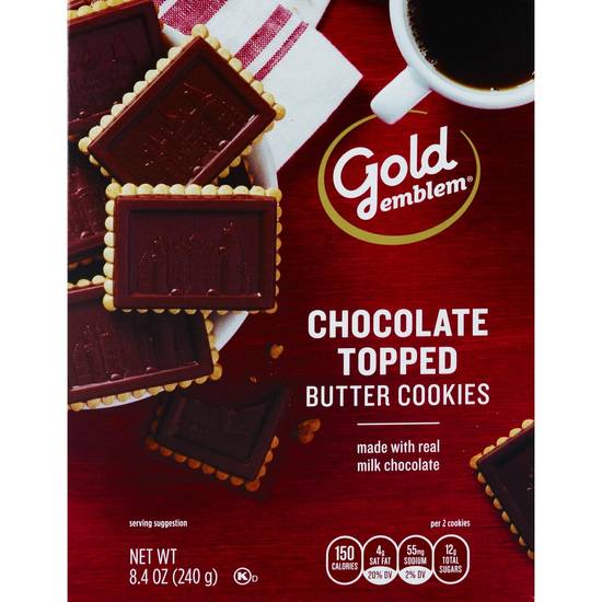 Order Gold Emblem  Milk Chocolate Topped Butter Cookies food online from Cvs store, WESTON on bringmethat.com