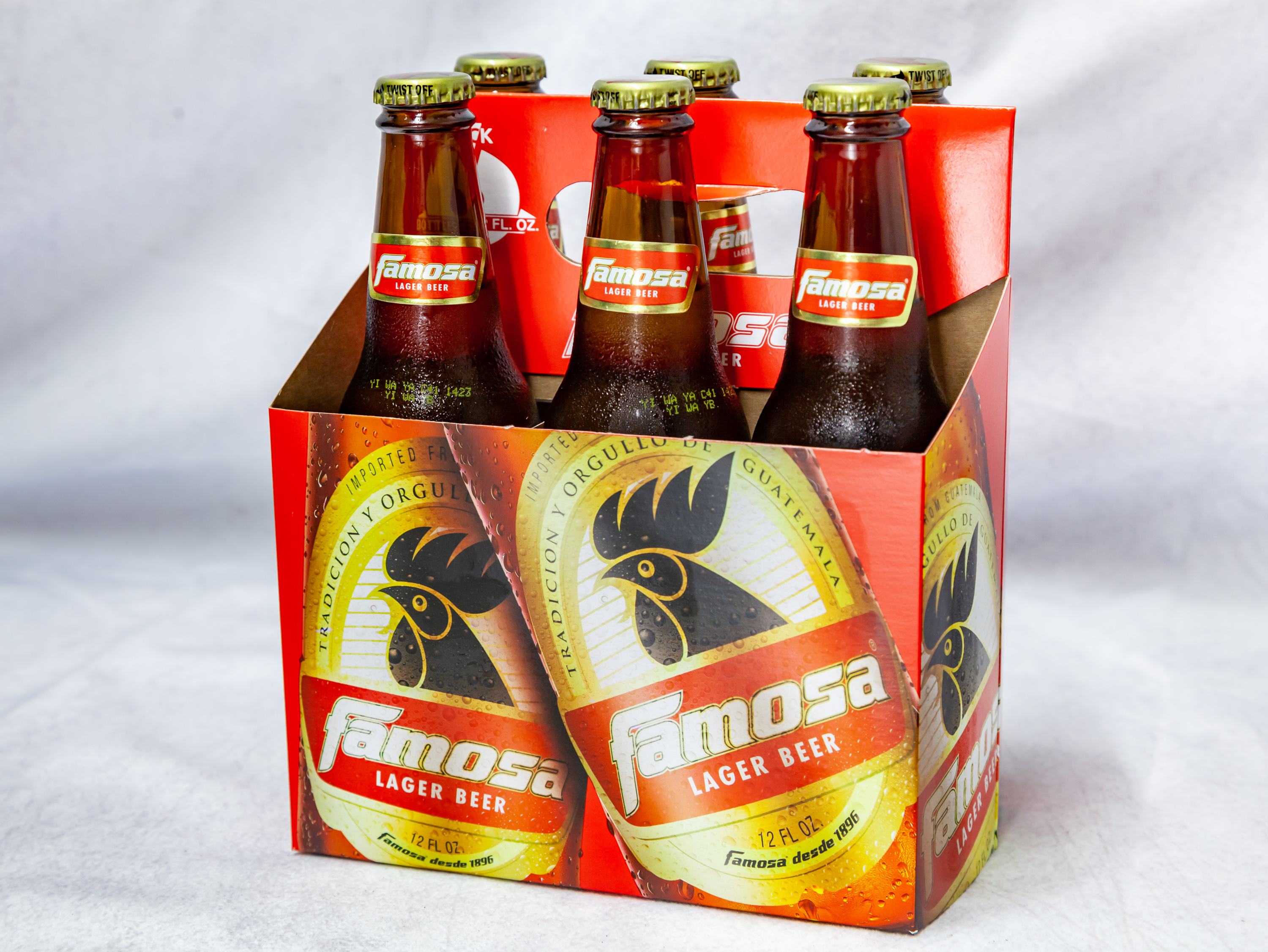 Order 6 Pack Bottle Famosa Lager Beer food online from Gallaghers Drive-In Liquor store, Oakland on bringmethat.com