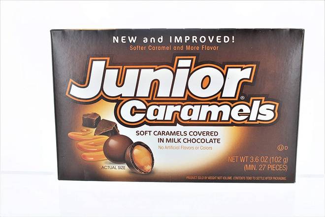 Order Junior Caramels Chocolate Candy Theater Box food online from Exxon Food Mart store, Port Huron on bringmethat.com