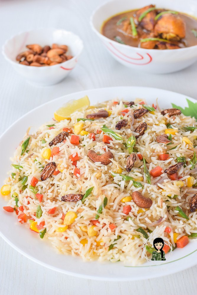 Order Veg Pulao food online from Oasis Palace Restaurant store, Newark on bringmethat.com