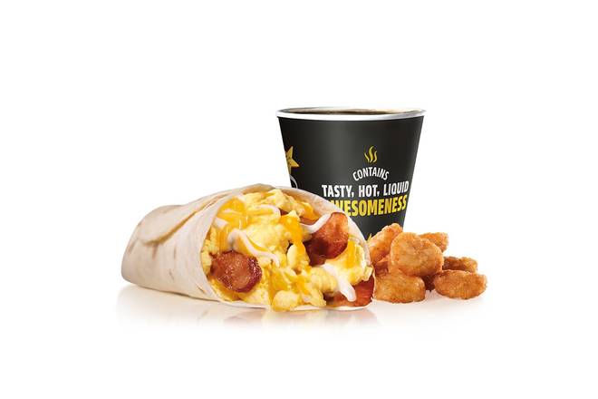 Order Bacon, Egg and Cheese Burrito Combo food online from Carl Jr. store, West Valley on bringmethat.com