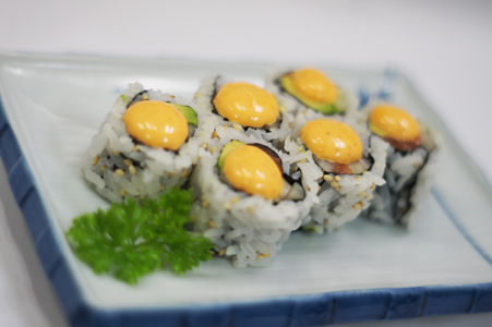 Order Spicy Salmon Maki food online from Dowize Bistro store, Wilmette on bringmethat.com
