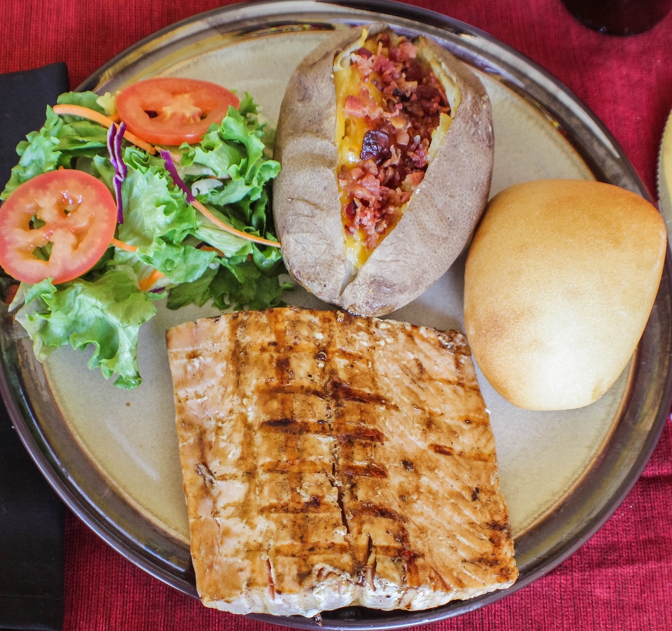 Order Grilled Salmon food online from Steak-Out - Augusta store, Augusta on bringmethat.com