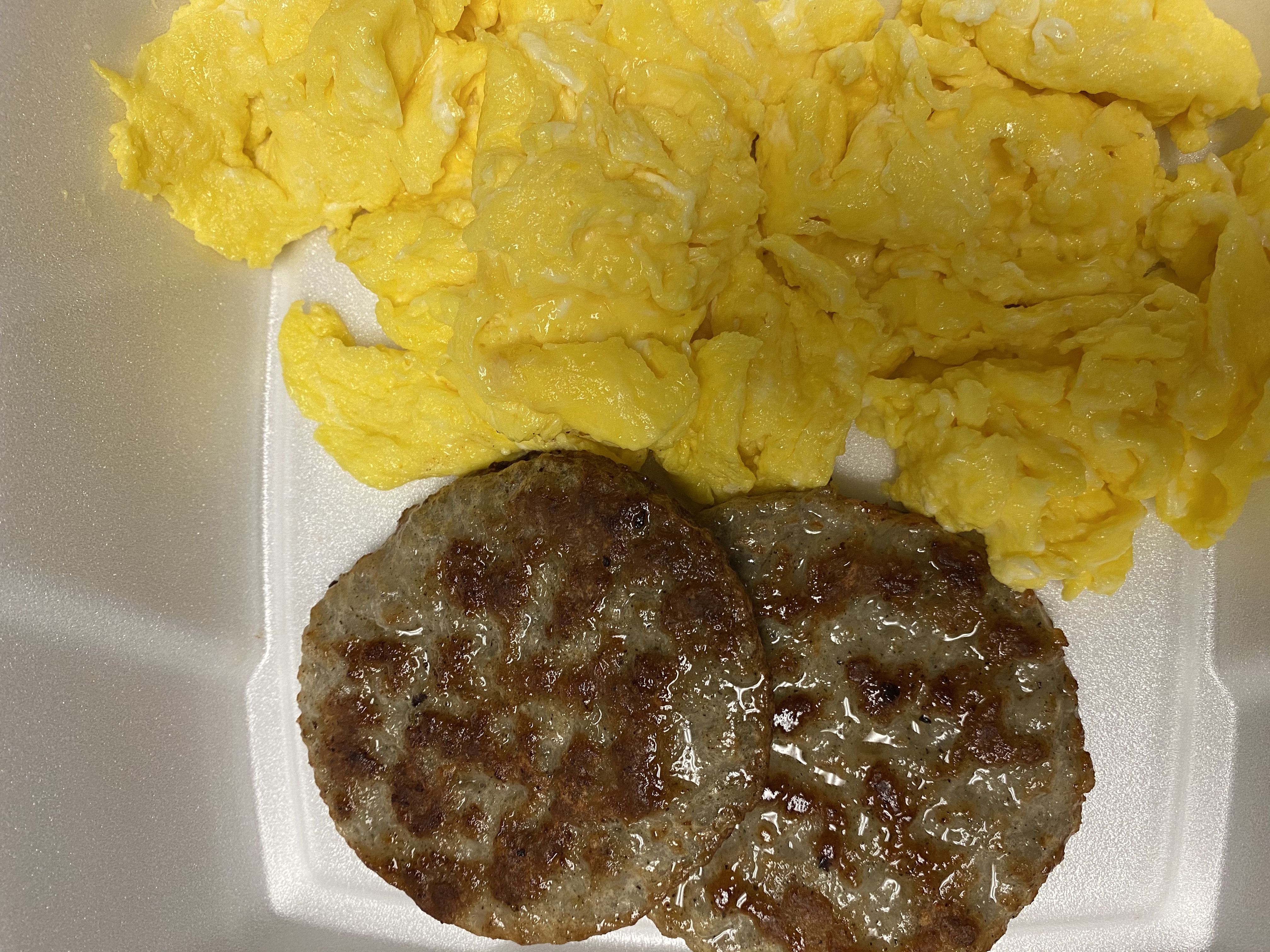 Order 2 Eggs with Sausage Patties food online from Liberty Family Restaurant store, Rochester on bringmethat.com
