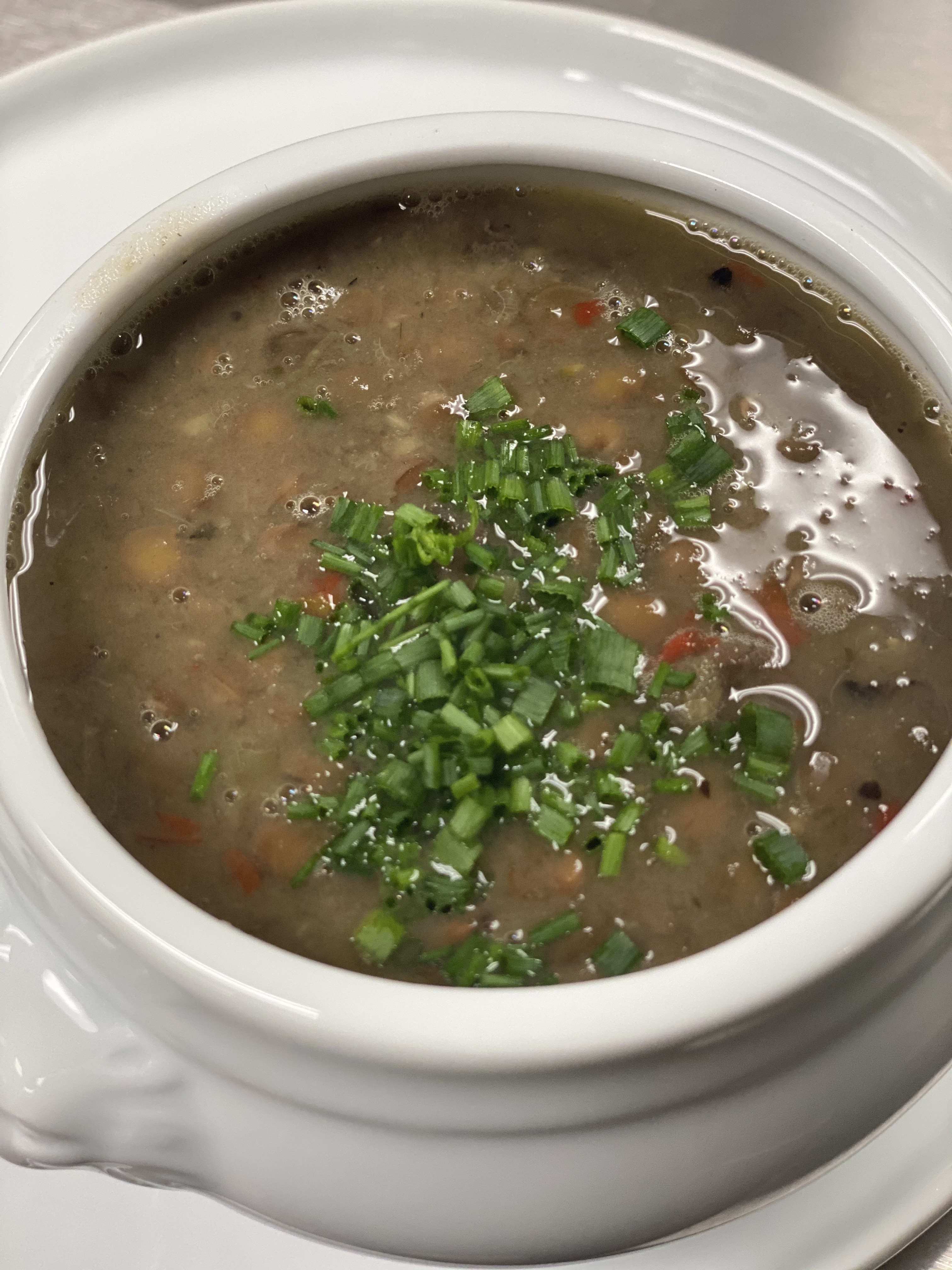 Order Lentil Soup with Lamb and Cilantro food online from Lali Restaurant store, Philadelphia on bringmethat.com