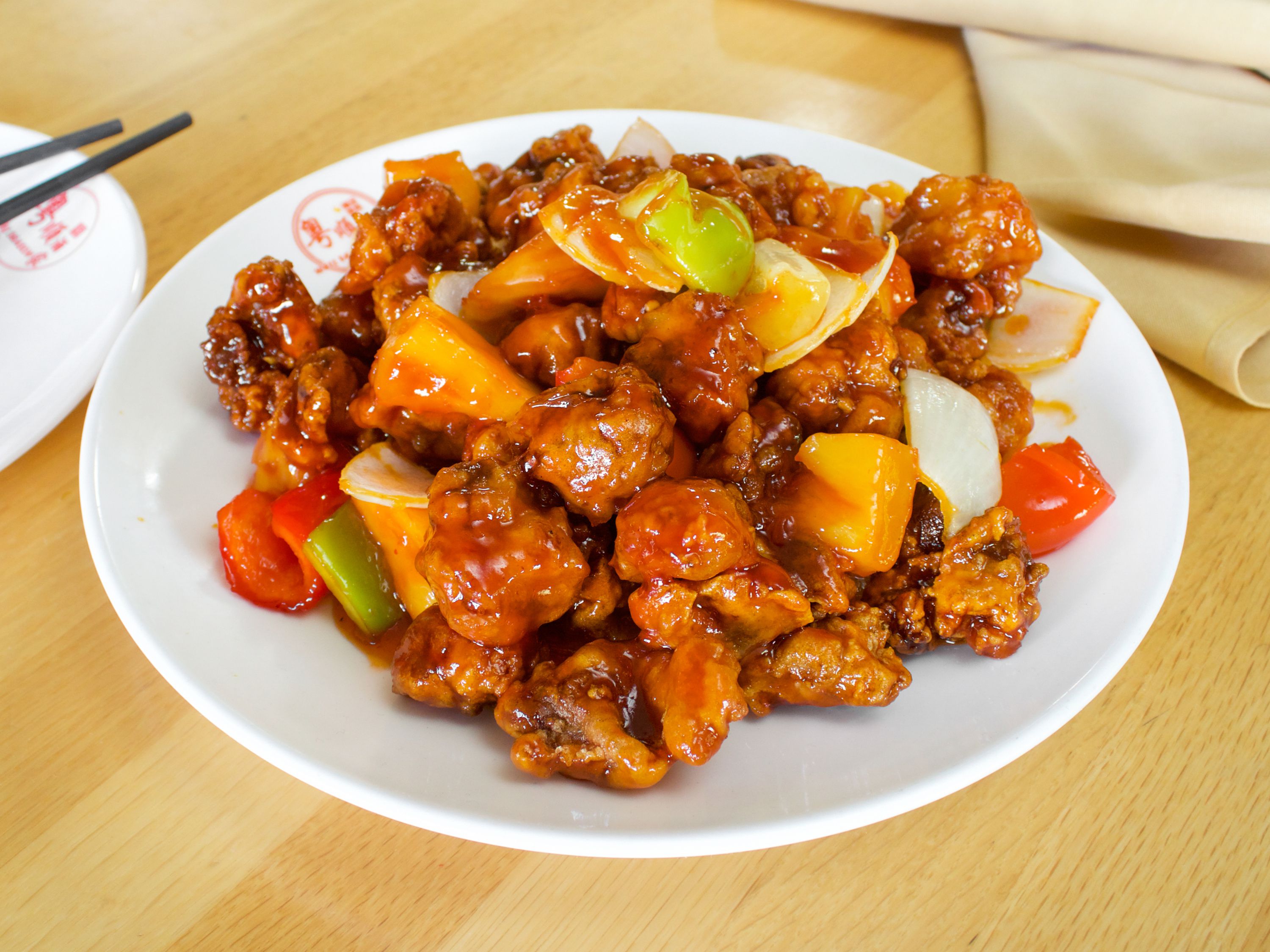 Order Sweet & Sour Pork with Pineapple food online from Well Season store, Davis on bringmethat.com