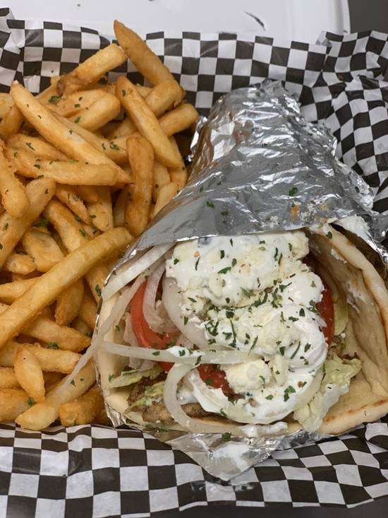 Order Chicken Gyro Dinner food online from The Pizza Cutters store, Syracuse on bringmethat.com
