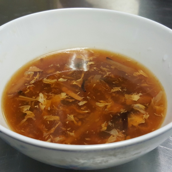 Order Hot and Sour Soup food online from Number One Taste Chinese Restaurant store, Belmont on bringmethat.com