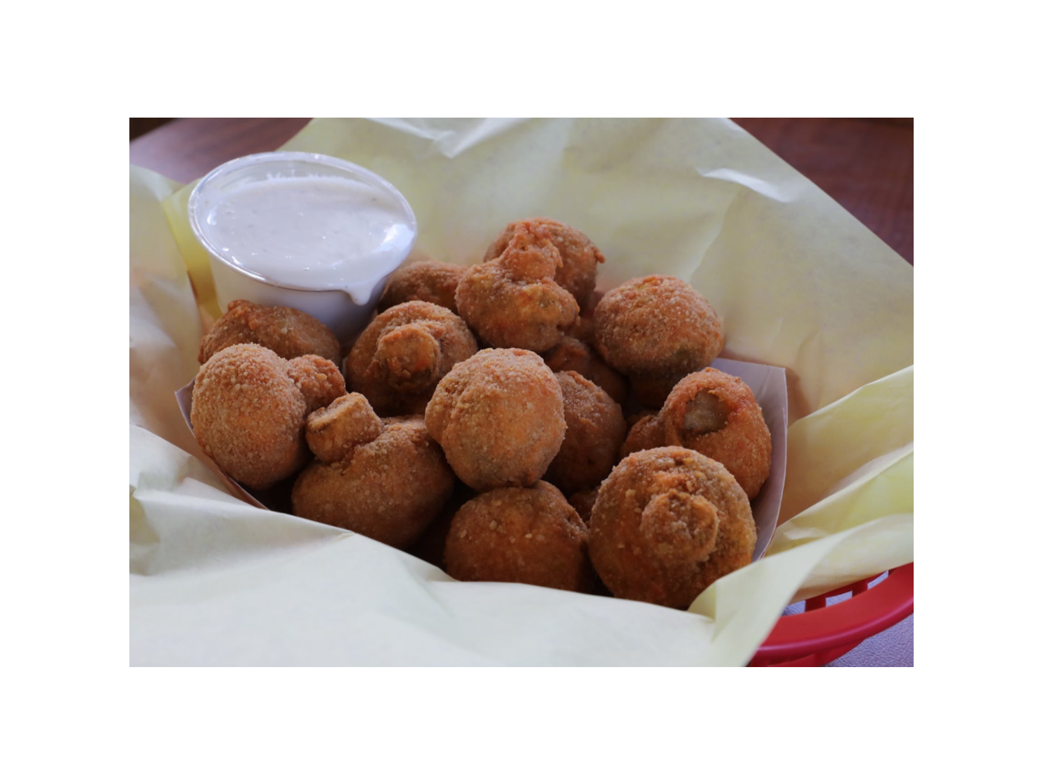 Order Breaded Mushrooms food online from Norm Famous Burgers store, Whittier on bringmethat.com