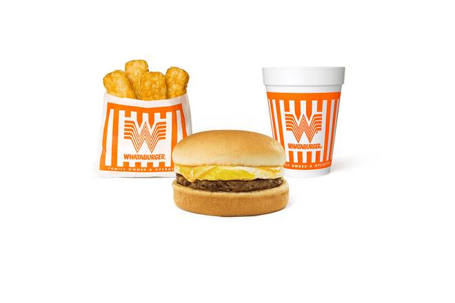 Order #21 Breakfast on a Bun® Whatameal® food online from Whataburger store, Odessa on bringmethat.com