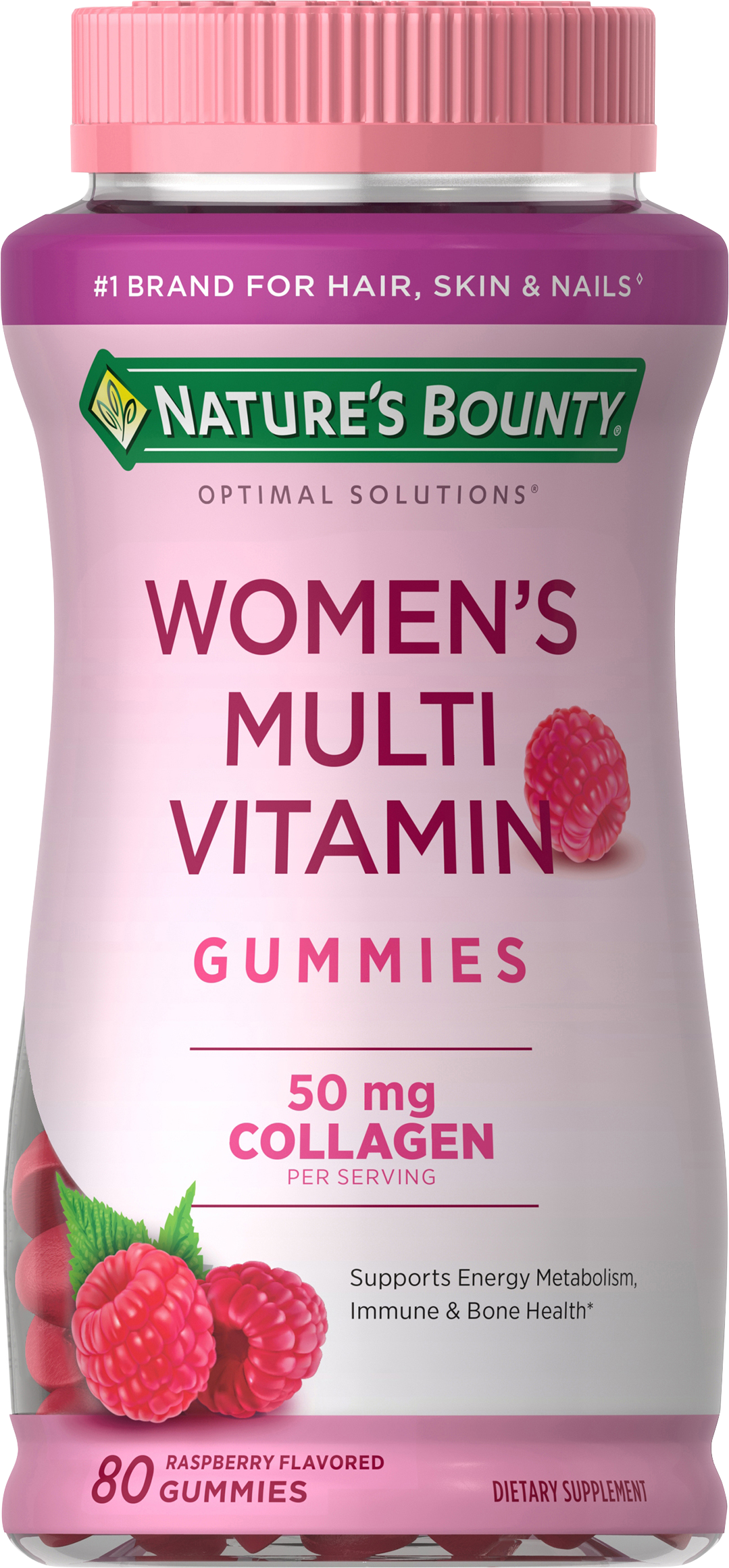 Order Nature's Bounty Optimal Solutions Multivitamin Gummies - Raspberry, 80 ct food online from Rite Aid store, READING on bringmethat.com
