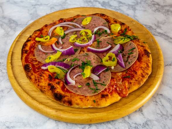 Order Spicy Salami Pizza food online from Allora Pizza store, El Segundo on bringmethat.com