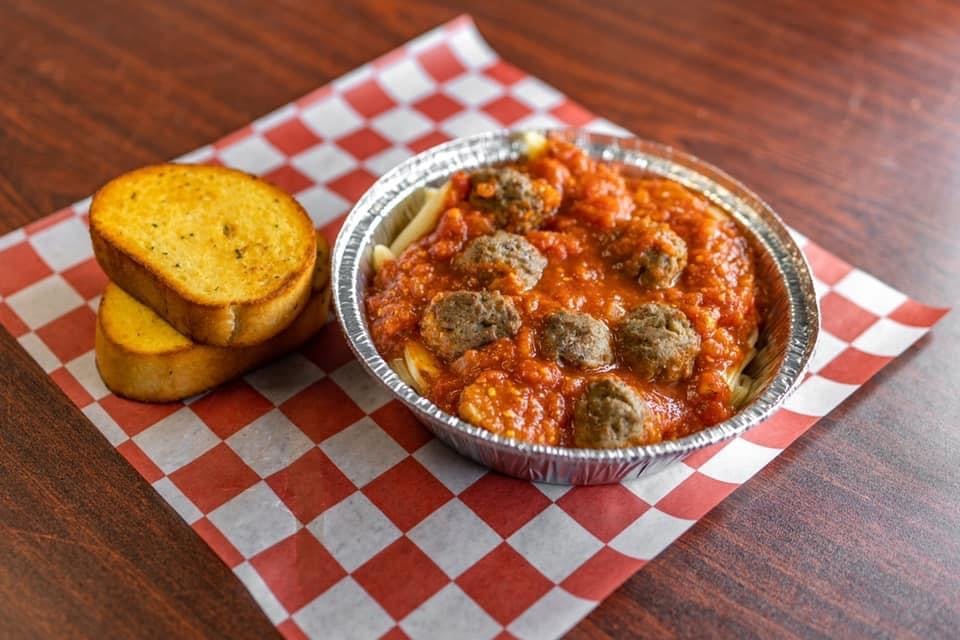 Order Italian Pasta with Meatballs - Pasta food online from Jimmy's Pizza store, Cold Spring on bringmethat.com