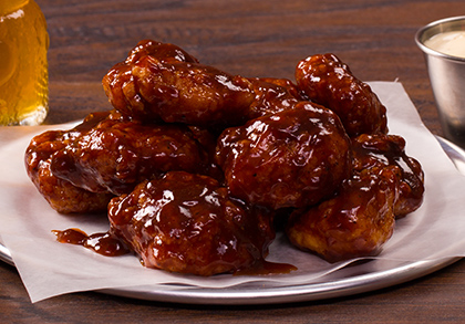 Order Boneless BBQ Wings food online from Mountain Mikes Pizza store, Fairfield on bringmethat.com
