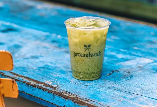 Order Iced Matcha Latte food online from Groundwork Coffee store, Venice on bringmethat.com