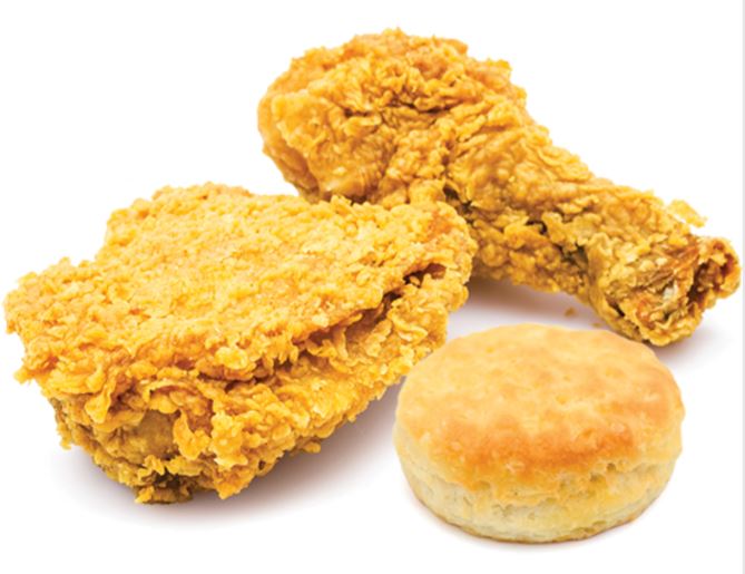 Order Two Piece Chicken w/ Biscuit  food online from Texas Chicken & Burgers store, Bronx on bringmethat.com