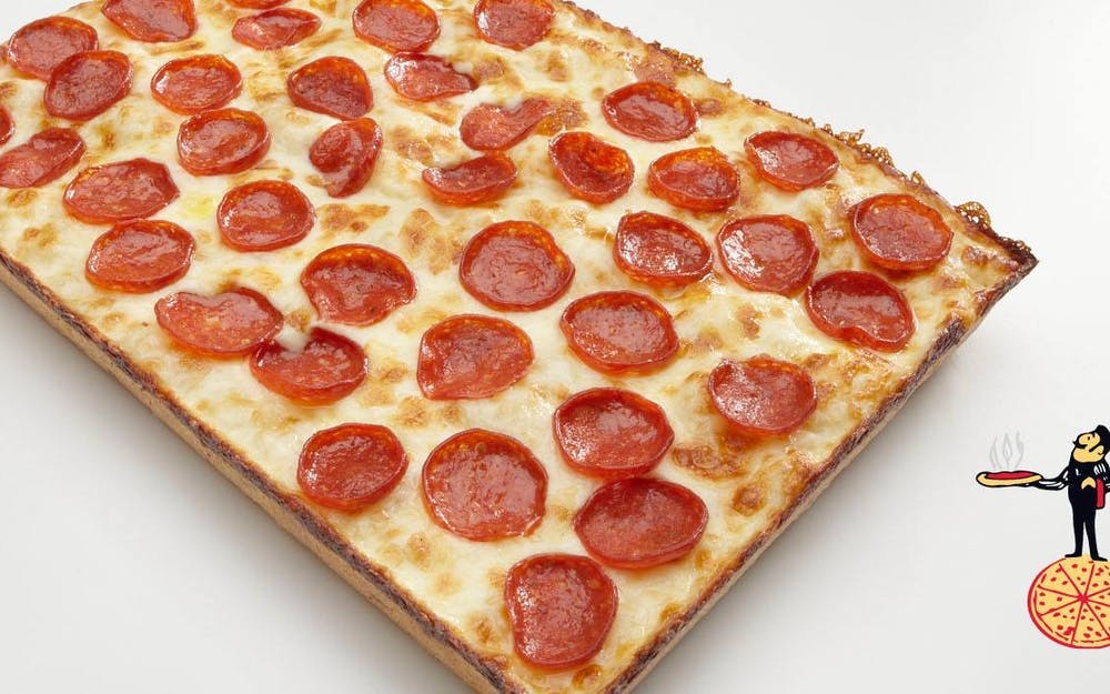 Order Square Cheese Pizza - Small (6 Pieces) food online from Sam's Sorrento Pizza store, Mt Clemens on bringmethat.com