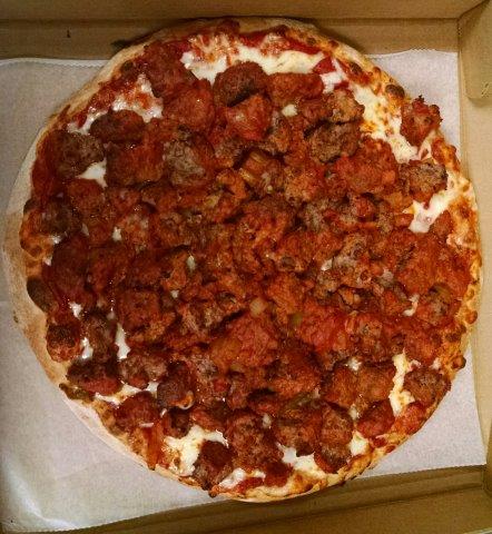 Order Homemade Meatball Pizza food online from Korner Store store, Oakland on bringmethat.com