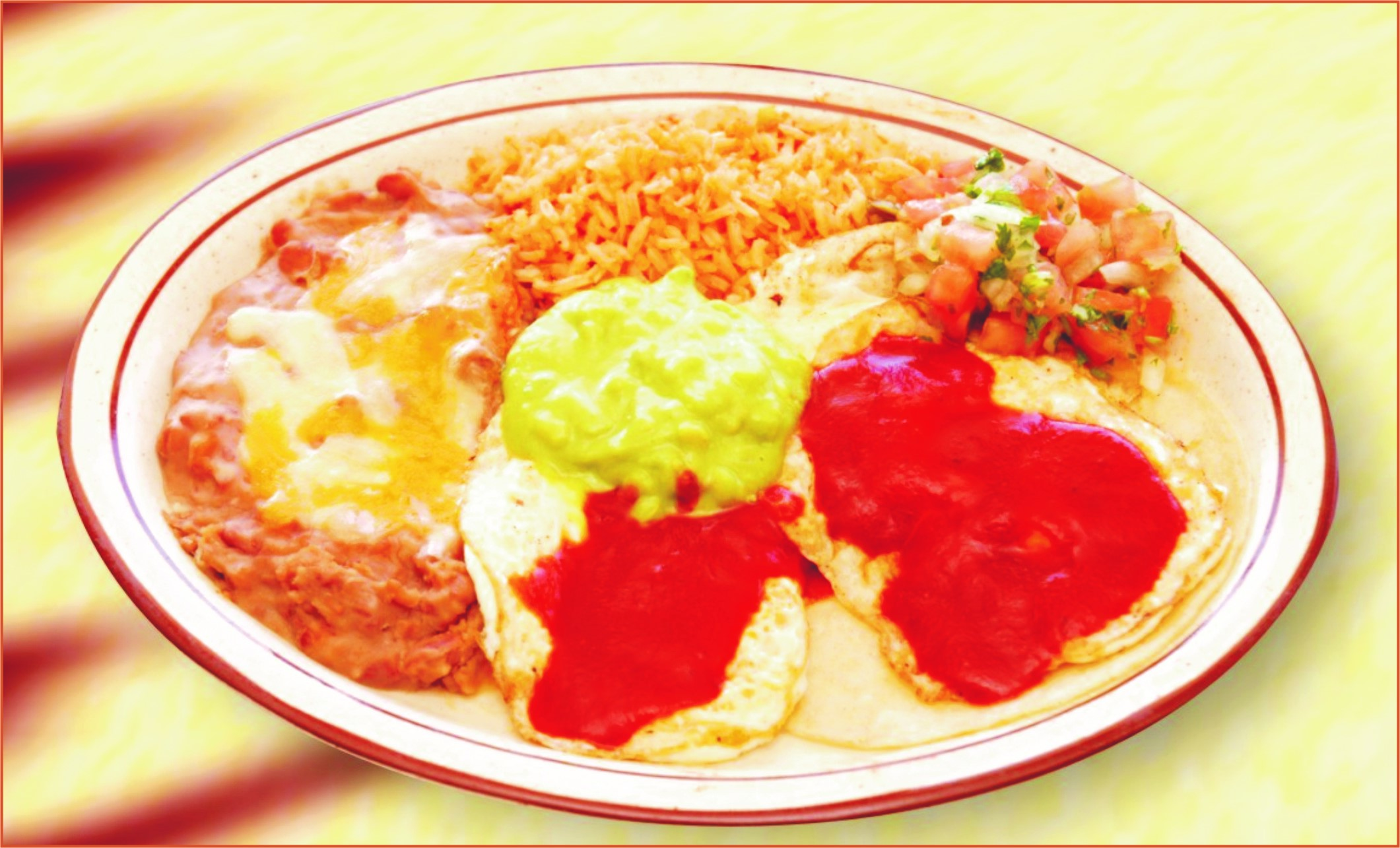 Order 10. Huevos Rancheros Dinner food online from Mi Zacatecas Mexican Food store, Hawthorne on bringmethat.com