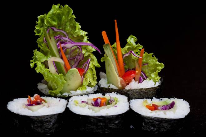 Order VEGETABLE ROLL food online from Ra Sushi Bar store, Cleveland on bringmethat.com