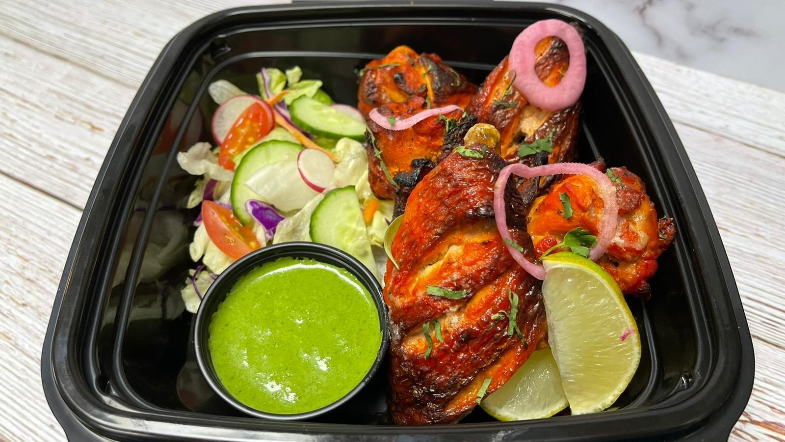 Order Tandoori Chicken Wings (6 pieces) food online from Zest India store, Las Vegas on bringmethat.com