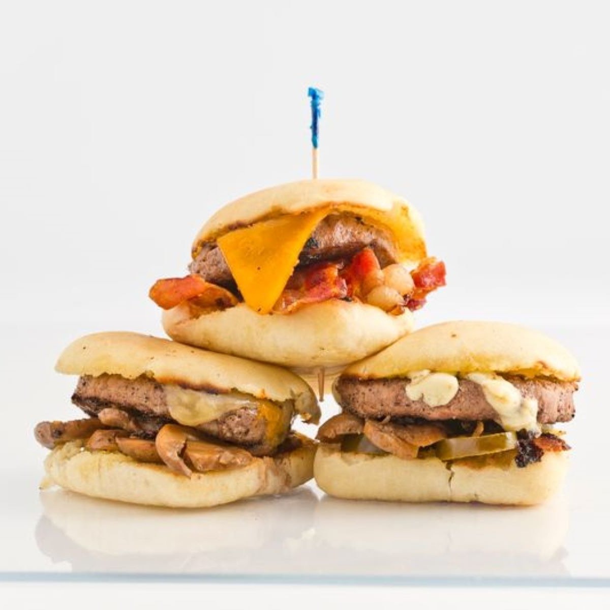 Order Little Miners 'Trio' Burger food online from Huey's store, Memphis on bringmethat.com