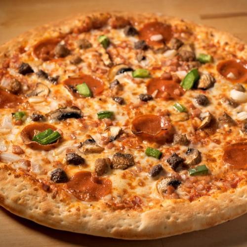 Order Supreme D'Lish (Large) food online from MrJims.Pizza store, Frisco on bringmethat.com