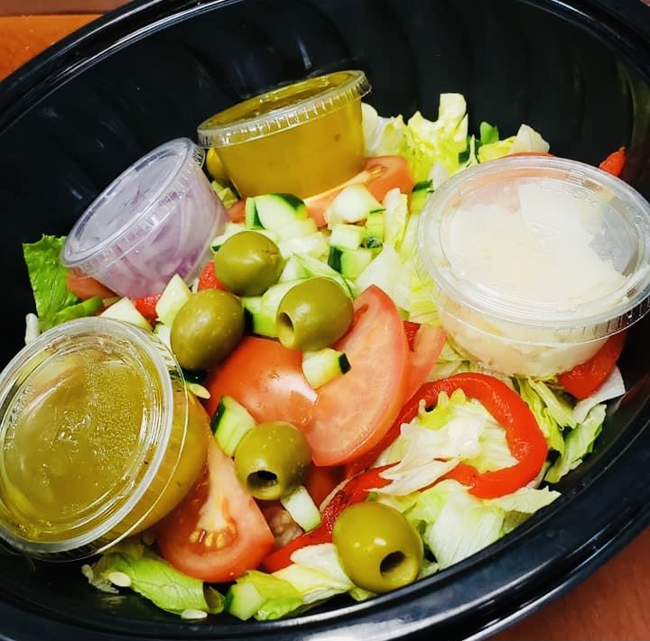 Order Half tray house salad  food online from Chris Pizza store, Clifton on bringmethat.com