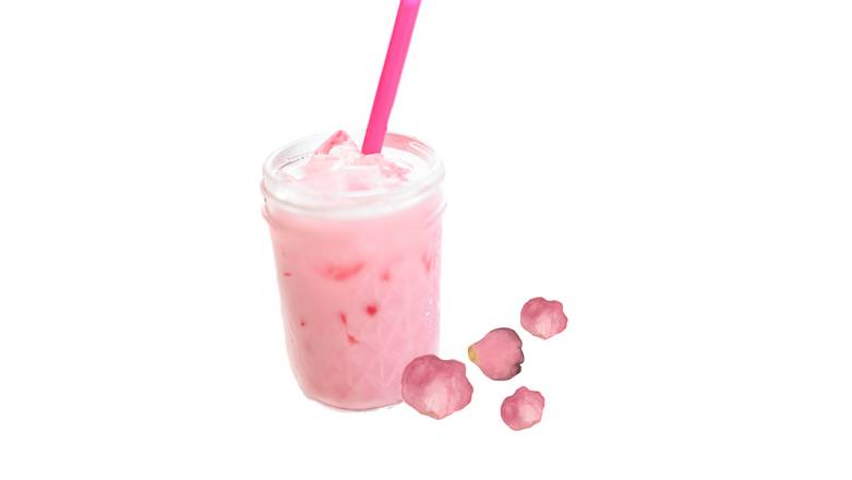 Order Rose Milk Tea food online from Bobafinitea store, Pleasanton on bringmethat.com