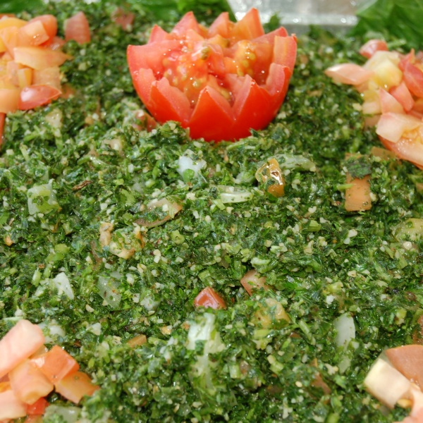 Order A3. Tabouleh Salad food online from Al Basha Mediteranean store, Webster on bringmethat.com